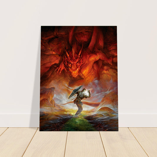 Jeff Easley Silver Anniversary Poster 1999 – Fantasy Warrior Dragon 2
