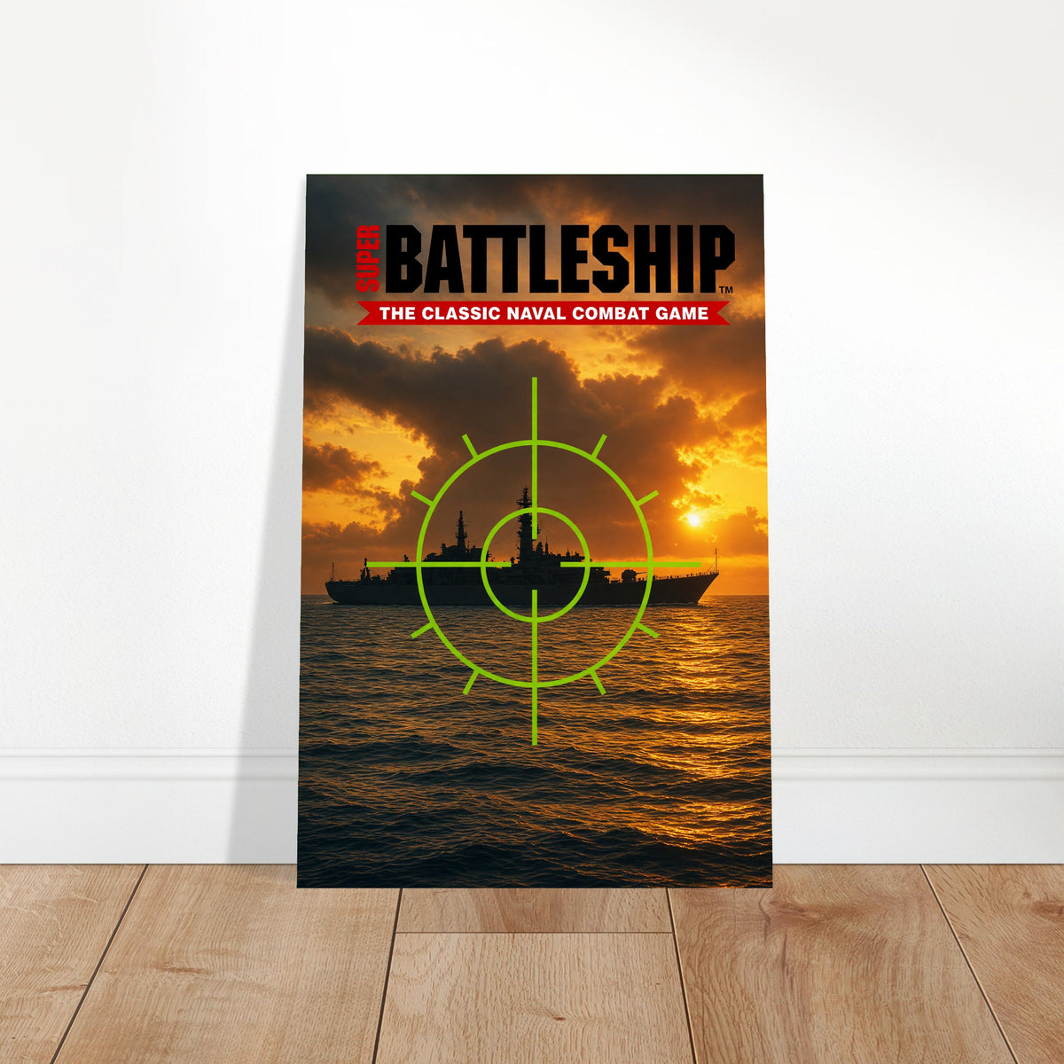 Super Battleship Poster - Classic Naval Combat Game Art Wall Art Decor 2