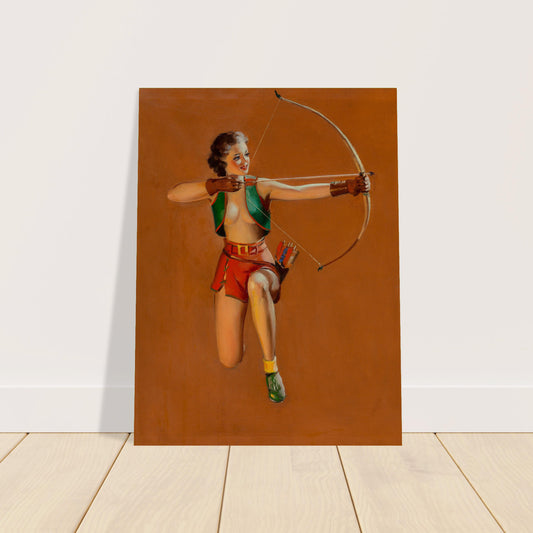 Sure Shot by Gil Elvgren (1947) Vintage Poster - Pin-Up Art 2