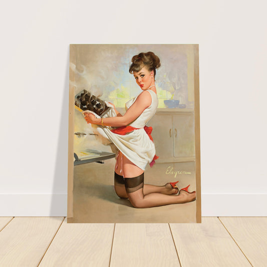 Let's Eat Out by Gil Elvgren (1967) Vintage Pin-Up Poster 2