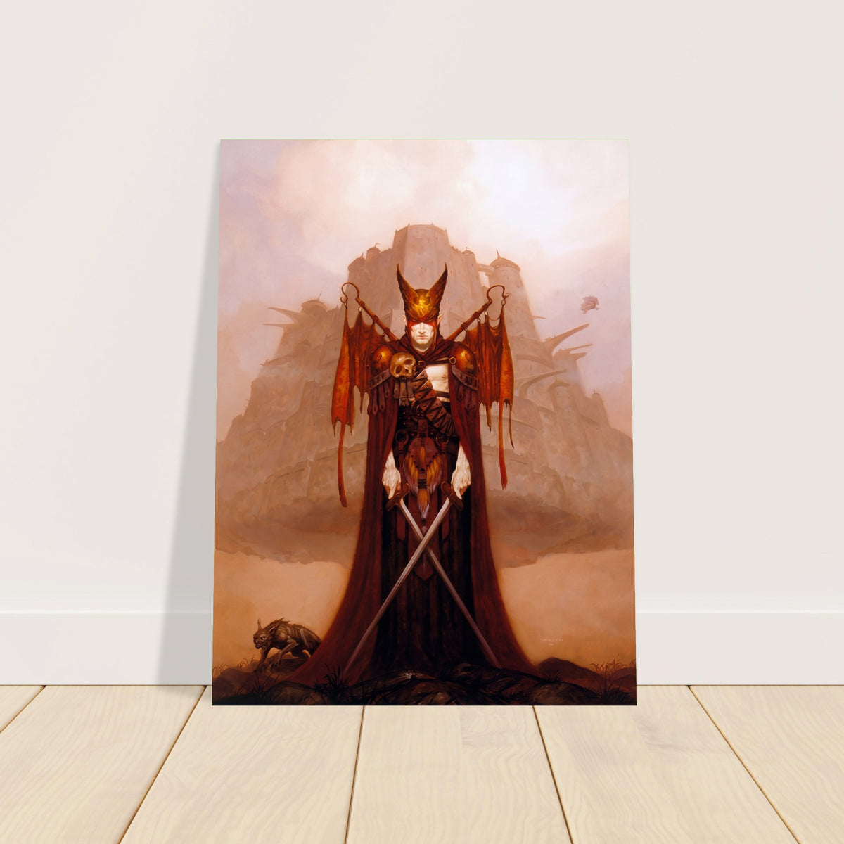 Gerald Brom Prelude to War Poster – Dark Fantasy Demon Warrior 1993 2
