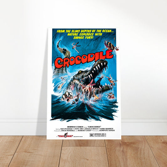 Crocodile 1979 Movie Poster – Giant Creature Horror Film Art Wall Art Decor 2
