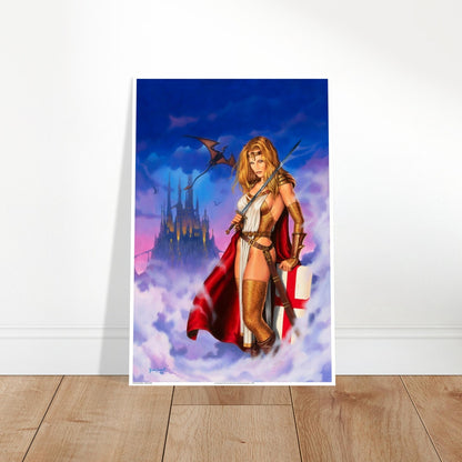 Lady Pendragon Poster – Dorian Cleavenger Fantasy Art (1998 Comic Cover) 2