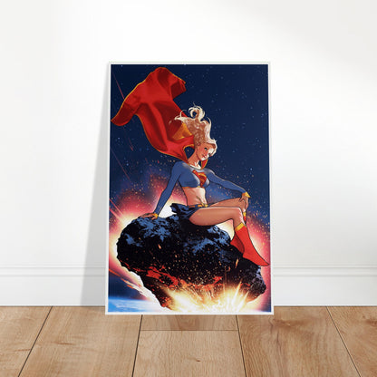 Supergirl DC Comics Pin-Up Poster by Kore Art Studios Wall Art Decor 2