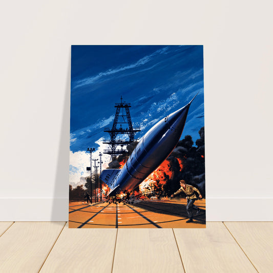 Warning from the Stars Poster – Edward Valigursky 1959 Sci-Fi Art Wall Art Decor 2