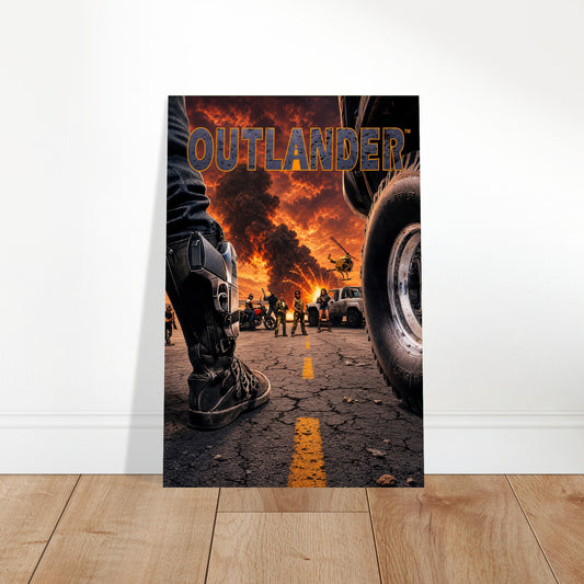 Outlander Post-Apocalyptic Desert Warrior Poster – Action Adventure Art 2