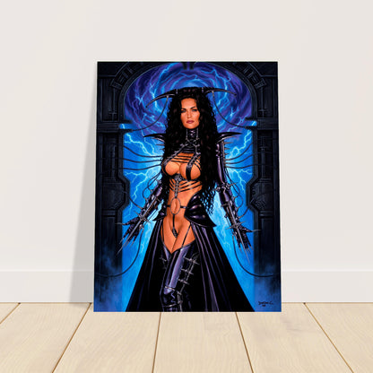 Dorian Cleavenger Plight of the Seraphim 1998 Poster – Cyberpunk Warrior Woman 2
