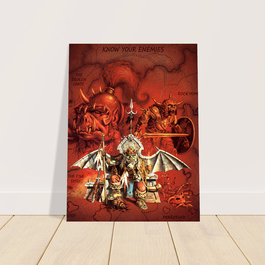 ORCS OF THAR BY CLYDE CALDWELL POSTER D&D FANTASY WALLART SHARP-DETAIL RPG 2