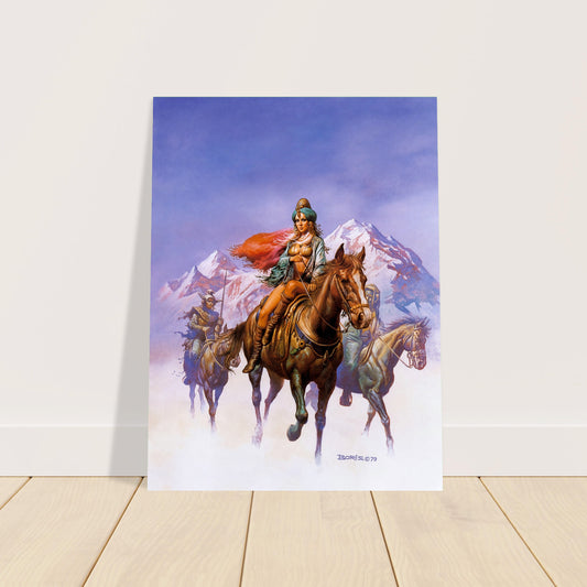 Boris Vallejo King's Daughter 1979 Fantasy Poster – Warrior Woman Wall Art Decor 2