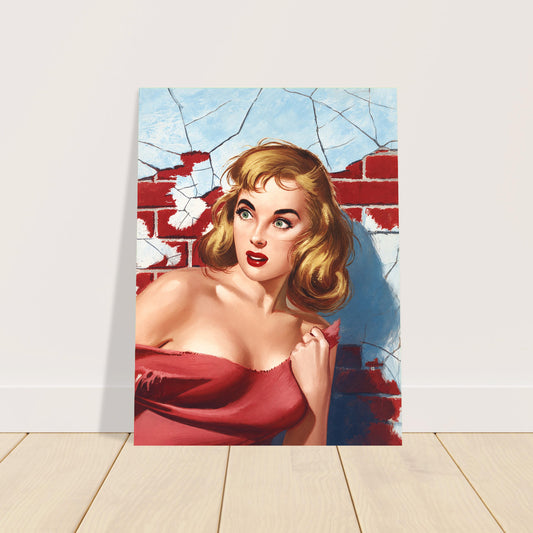 Edward Valigursky Blonde Cargo 1958 Poster – Vintage Pulp Art Wall Art Decor 2