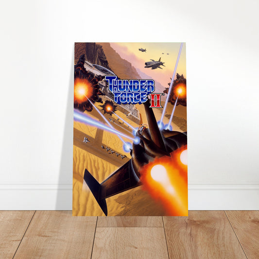 Thunder Force II Arcade Game Poster – Fighter Jets Combat Action Wall Art Decor 2