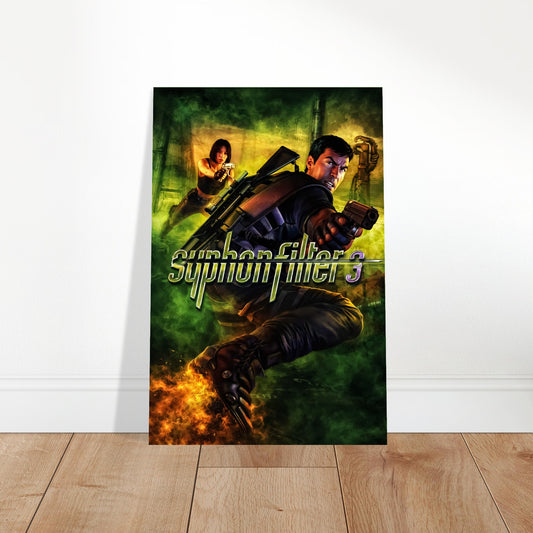 SYPHON FILTER 3 POSTER – PLAYSTATION 911 EDITION COVER ART PRINT 2
