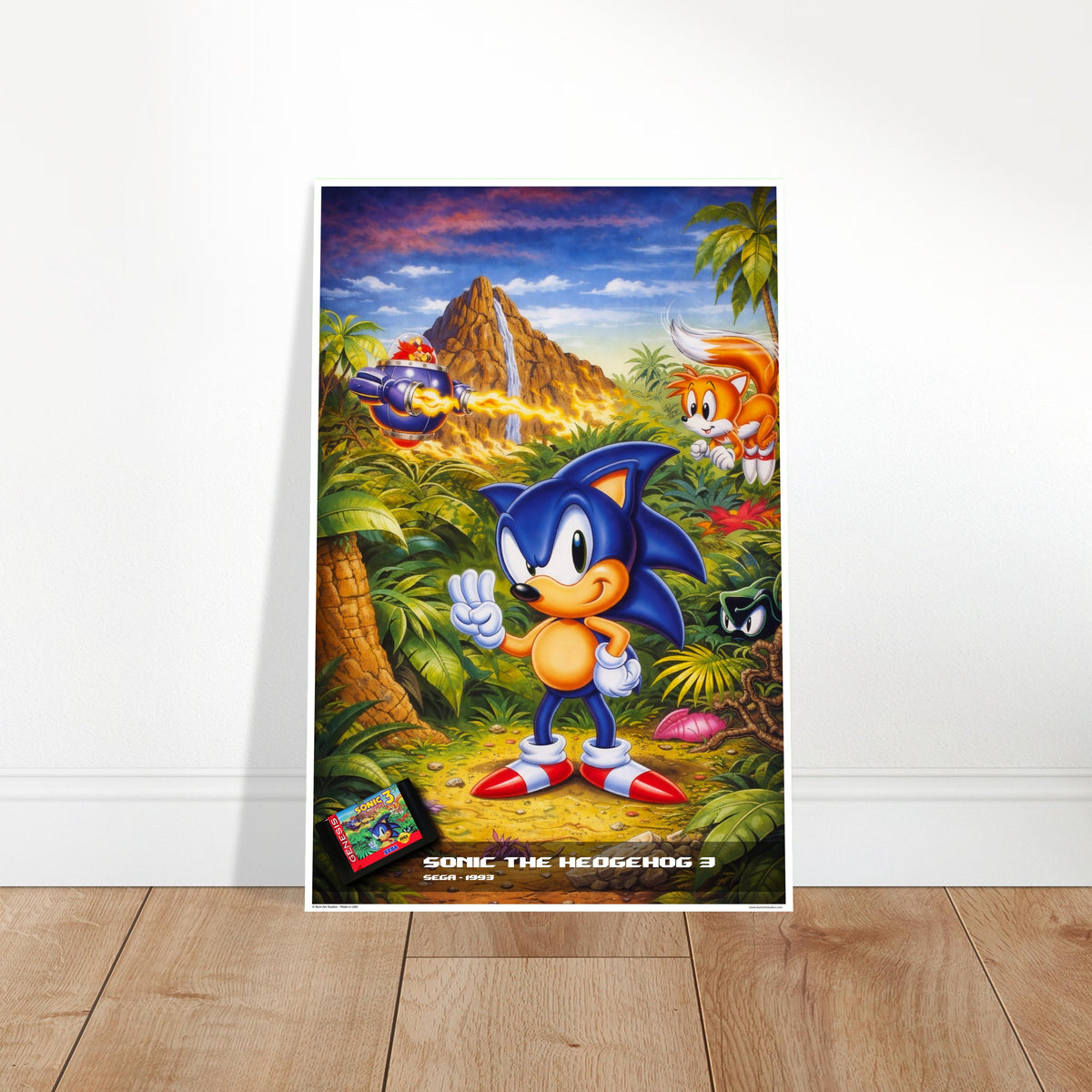 Sonic the Hedgehog 3 Tropical Showdown Poster - Retro Video Game Art 2