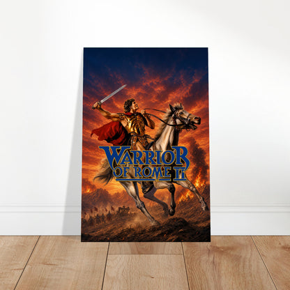 Warrior of Rome II Poster – Ancient Gladiator Hero on Horseback Wall Art Decor 2