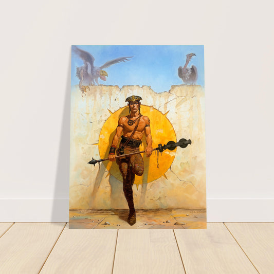 Gerald Brom Grave Expectations 1991 Poster – Barbarian Warrior Fantasy Art 2