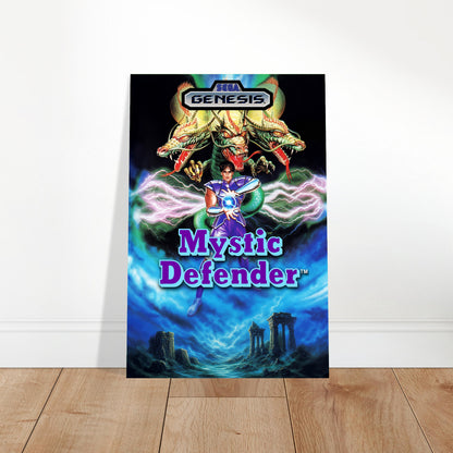 Mystic Defender Poster – Fantasy Hero Dragon Battle Video Game Art 2