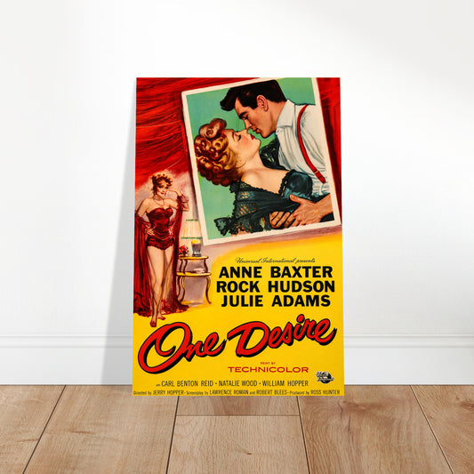 One Desire 1955 Movie Poster – Classic Hollywood Drama Film Art Print 2
