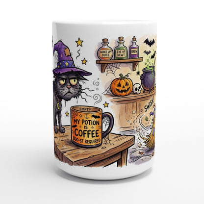 The Witch Before Coffee Funny Halloween Ceramic Coffee Mug 2