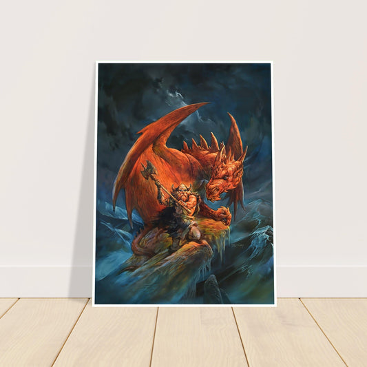 Dungeons & Dragons Poster – Jeff Easley Art – Red Dragon Fantasy Print 2