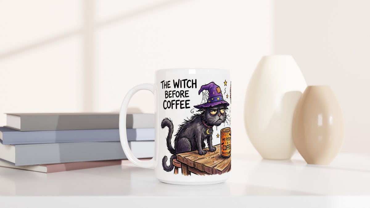 The Witch Before Coffee Funny Halloween Ceramic Coffee Mug 6