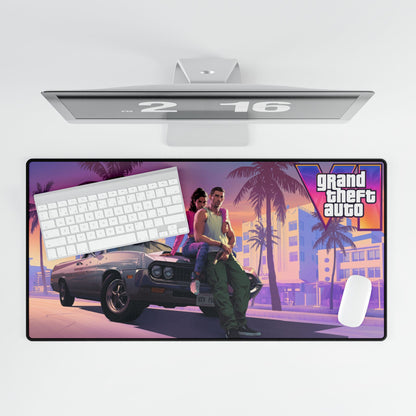 Grand Theft Auto VI - GTA 6 Desk Mat / Mouse Pad – 31.5"x15.5", Gaming & Office