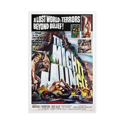 The Mighty Jungle Movie Poster – Re-Print of 1964 Film Artwork | Adv. Classic