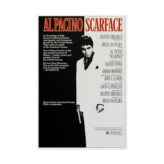 Scarface Movie Poster – Universal (1983) | Al Pacino Crime Classic