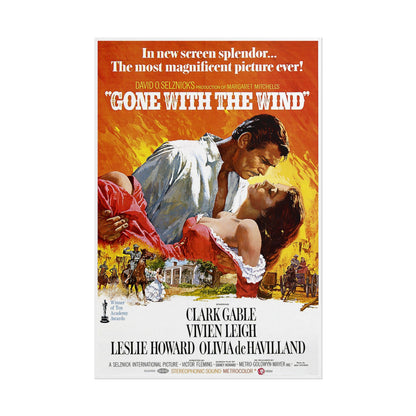 Gone with the Wind Poster – MGM R-1968 | Clark Gable & Vivien Leigh Classic