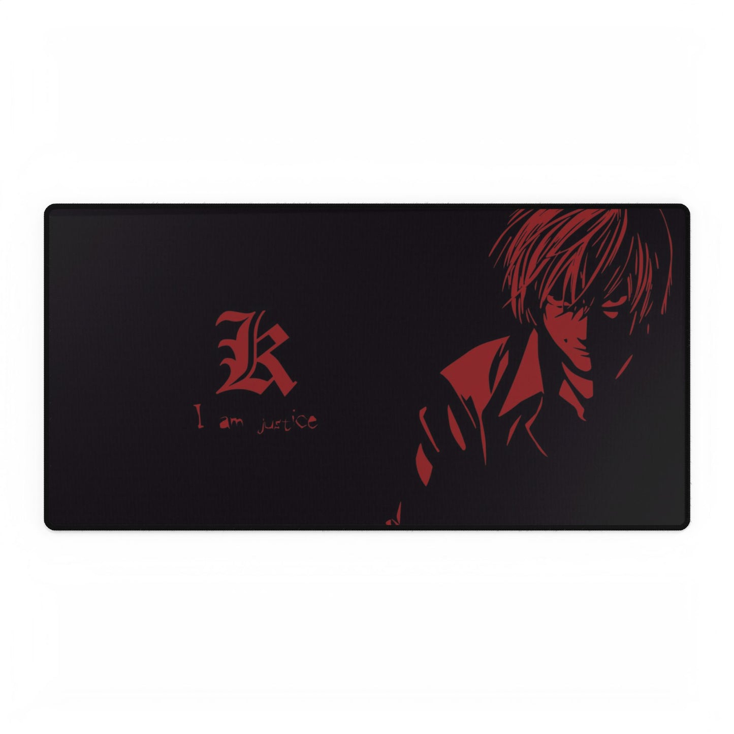 Death Note Light Yagami 'I Am Justice' Desk Mat / Mouse Pad – 31.5"x15.5"