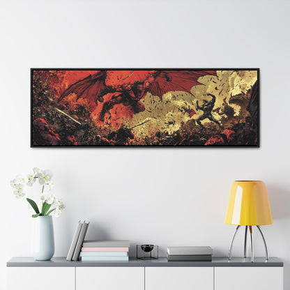 Adam Kubert Inspiration – "Infernal War" | Epic Fantasy Wide Canvas Art