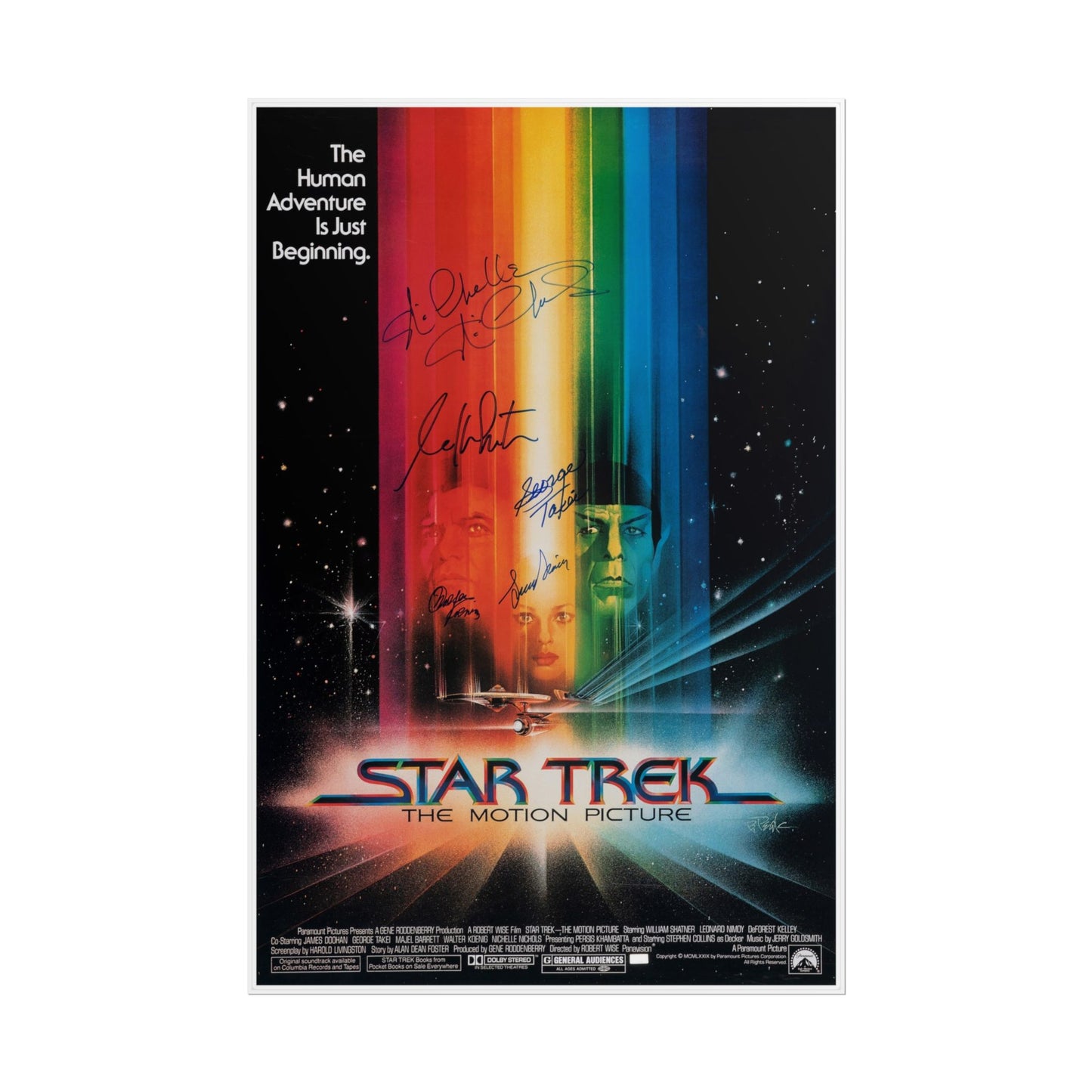 Star Trek: The Motion Picture Cast-Signed Poster (1979) Premium Unframed Poster