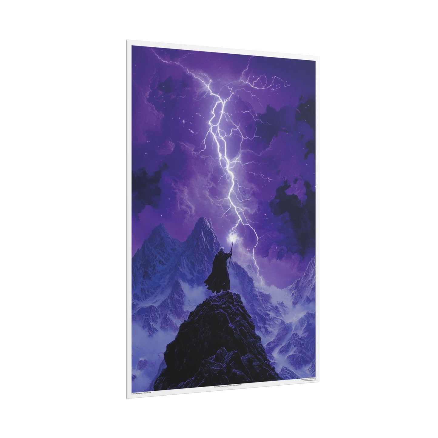 Stormcaller: The Arcane Summit by Kore Art Studios (2023) 24x36 Print - Limited Edition Poster xx/25