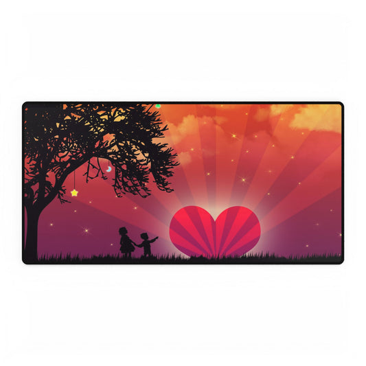 Love, Passion & Family Desk Mat / Mouse Pad – 31.5"x15.5", Romantic & Heartfelt