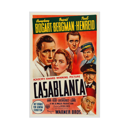 Casablanca – 1944 Australian One Sheet (Warner Brothers) | Unframed Poster