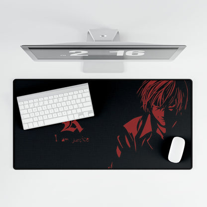 Death Note Light Yagami 'I Am Justice' Desk Mat / Mouse Pad – 31.5"x15.5"