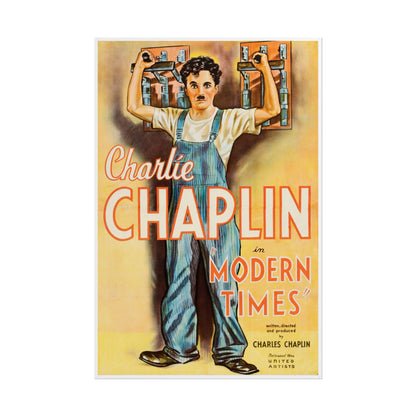 Modern Times Poster – United Artists (1936) | Charlie Chaplin Silent Classic