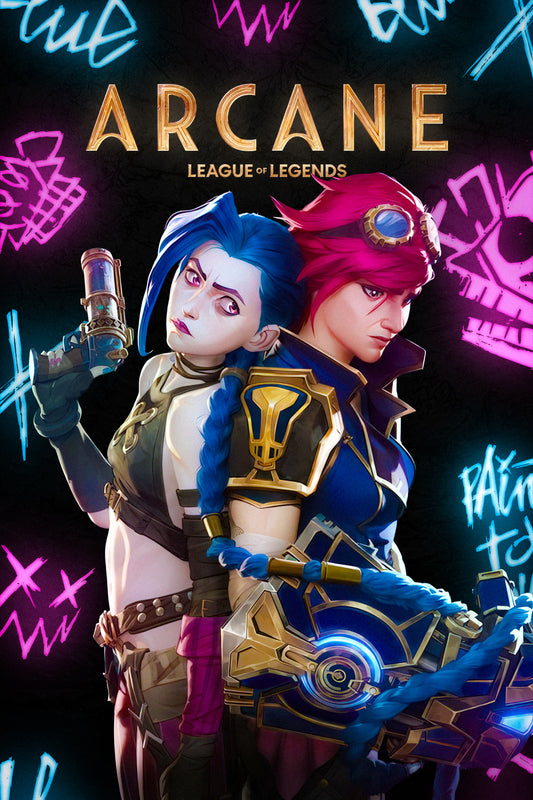 ARCANE Series Poster - League of Legends Movie Wall Art Print