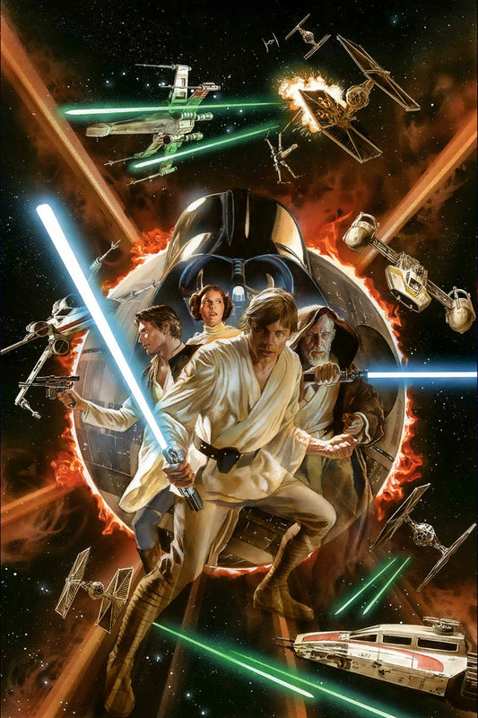 STAR WARS - A NEW HOPE ACTION POSTER - ALEX ROSS - CLASSIC REPRODUCTION ART