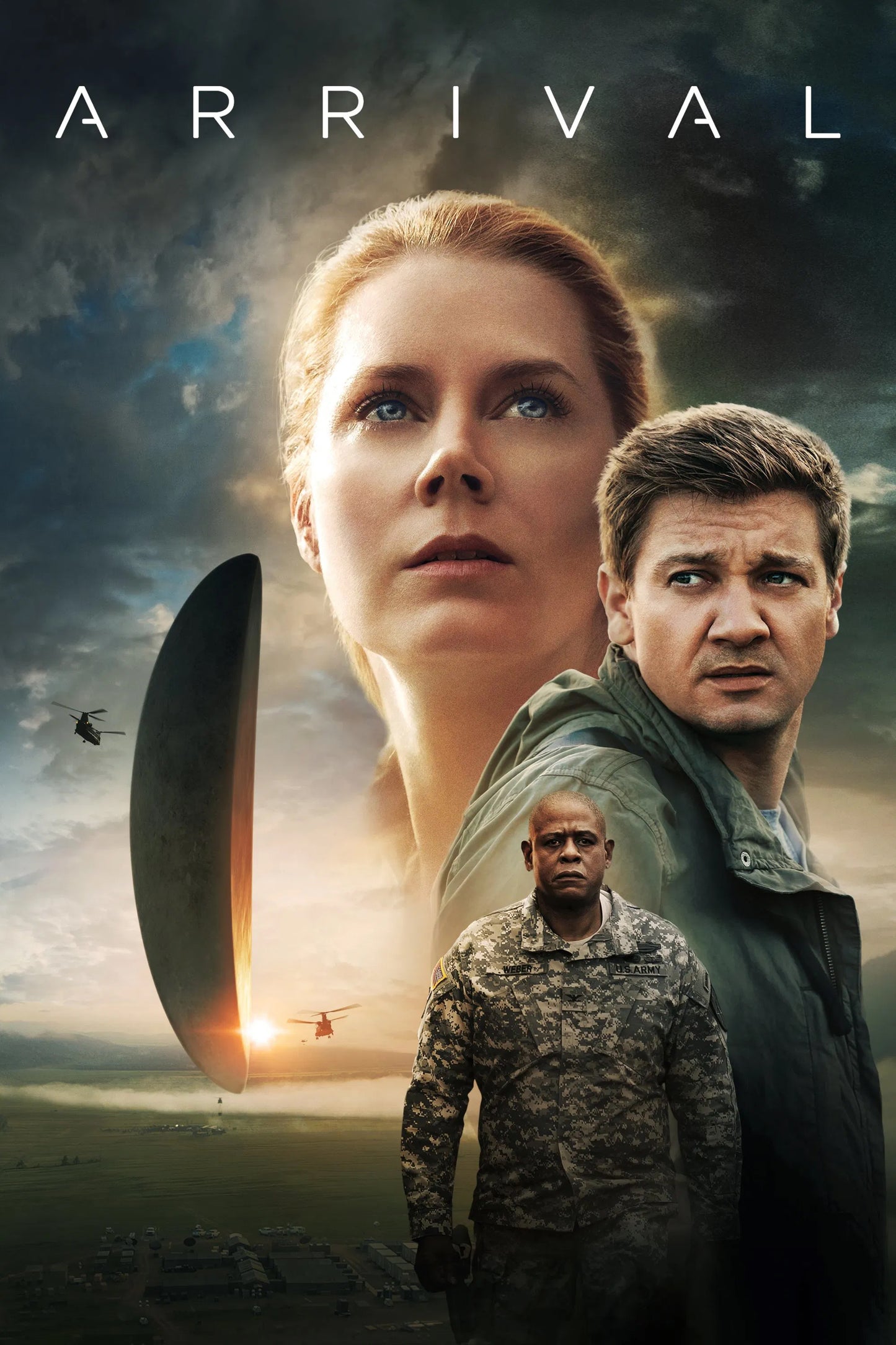 ARRIVAL MOVIE POSTER - 2016 AMY ADAMS SCI-FI FIRST CONTACT ALIEN FILM ART