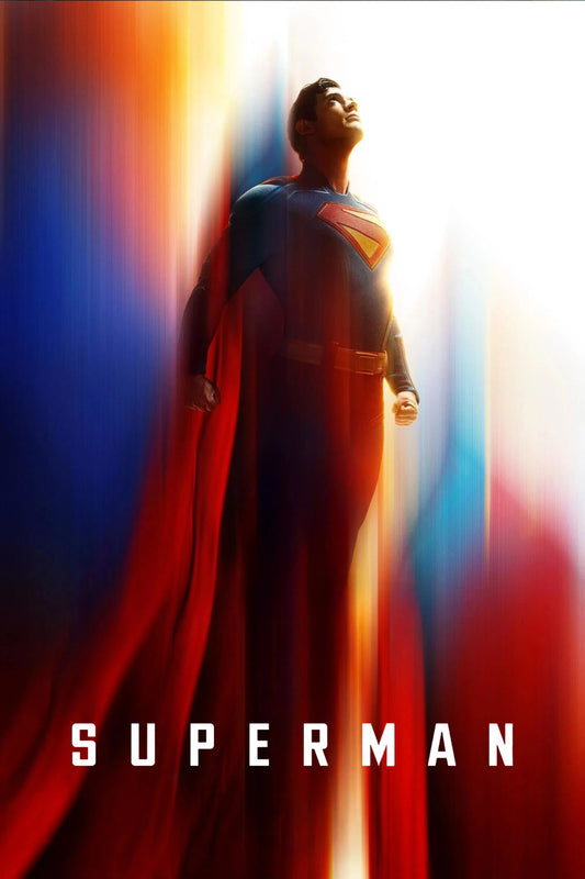 SUPERMAN 2025 MOVIE CINEMATIC HERO LIGHT SPECTRUM ART PRINT POSTER
