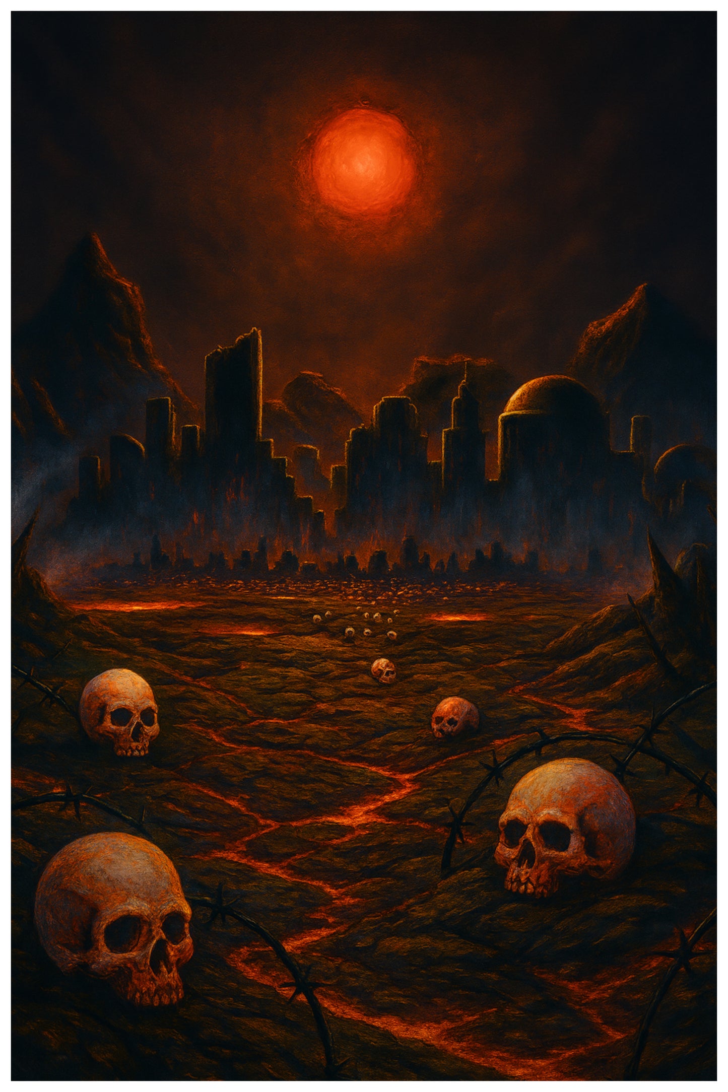 ARMAGEDDON - MAGIC THE GATHERING CARD ART INSPIRED POSTER