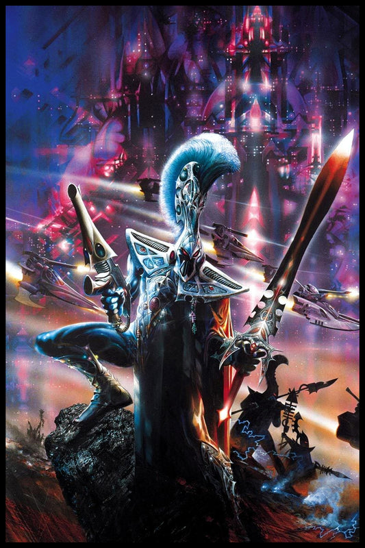 WARHAMMER 40K ELDAR WHITE DWARF 236 POSTER – GEOFF TAYLOR ART PRINT