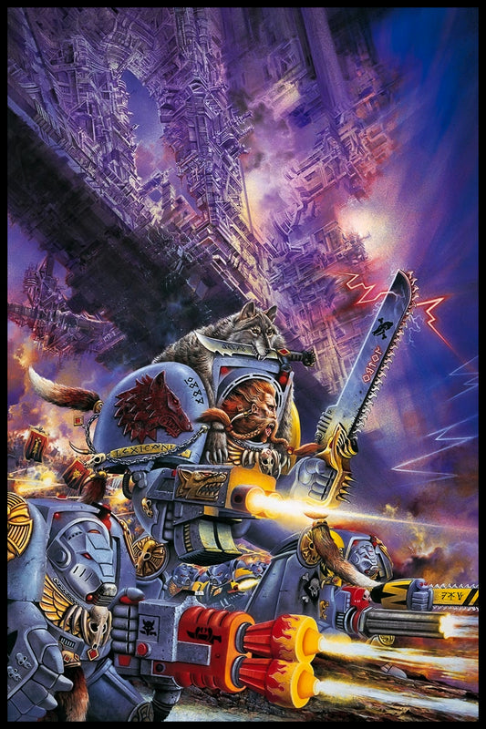 SPACE WOLVES WARHAMMER 40K POSTER – WHITE DWARF 169 COVER ART PRINT
