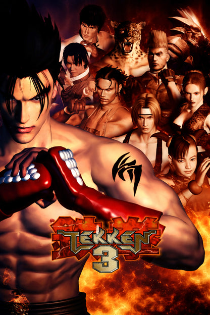 TEKKEN 3 POSTER PS1 GAME COVER ART CLASSIC FIGHTING LEGENDS LINEUP