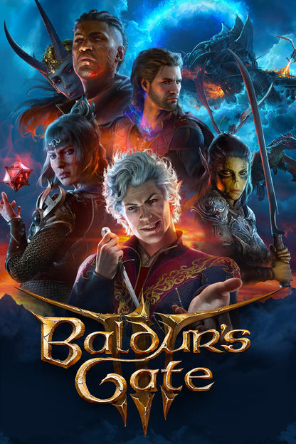 Baldur's Gate III Poster - PC-Game RPG Wall-Art - Gamer Decoration