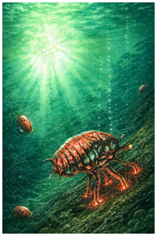 MAGIC THE GATHERING POSTER – MANA DRAIN CARD ART WITH DEEP SEA CREATURE