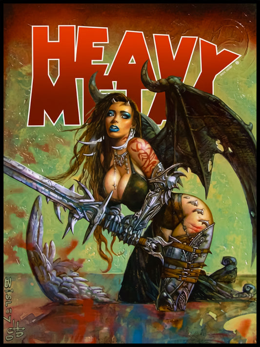 SIMON BISLEY HEAVY METAL MAGAZINE VOLUME 24 COVER POSTER – DARK FANTASY