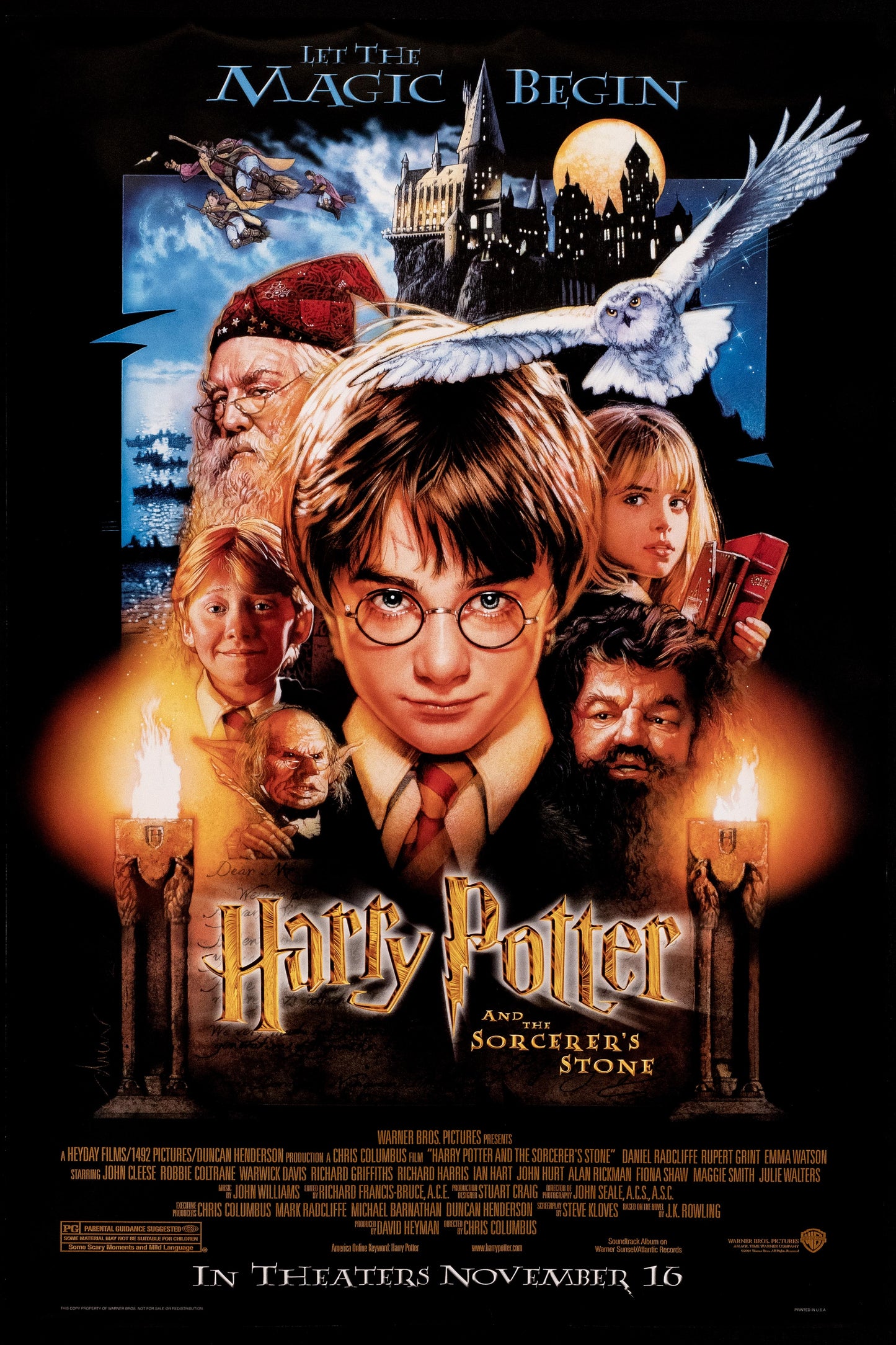 HARRY POTTER - THE SORCERER'S STONE POSTER - MAGIC SCHOOL ADVENTURE ART