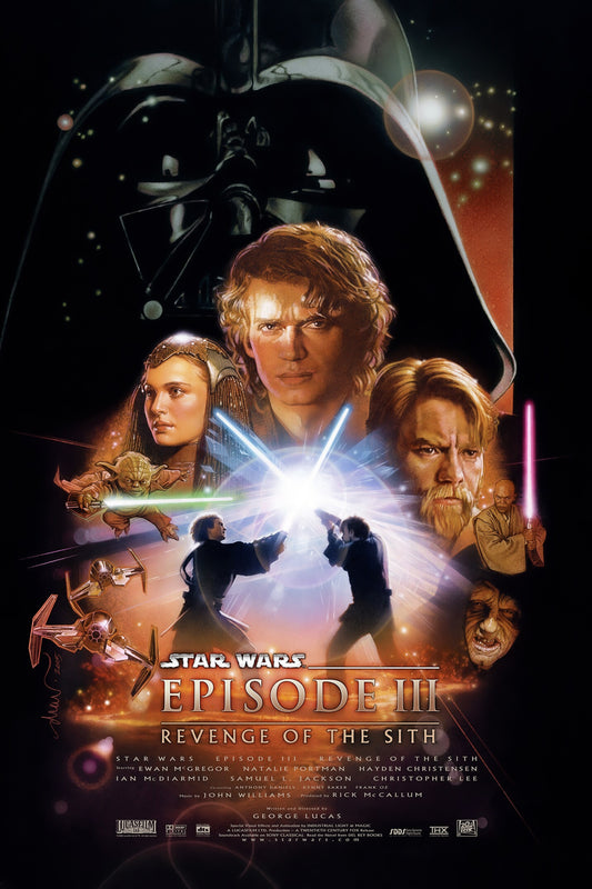 STAR WARS - EPISODE III REVENGE OF THE SITH POSTER - SAGA CLASSIC DUEL ART
