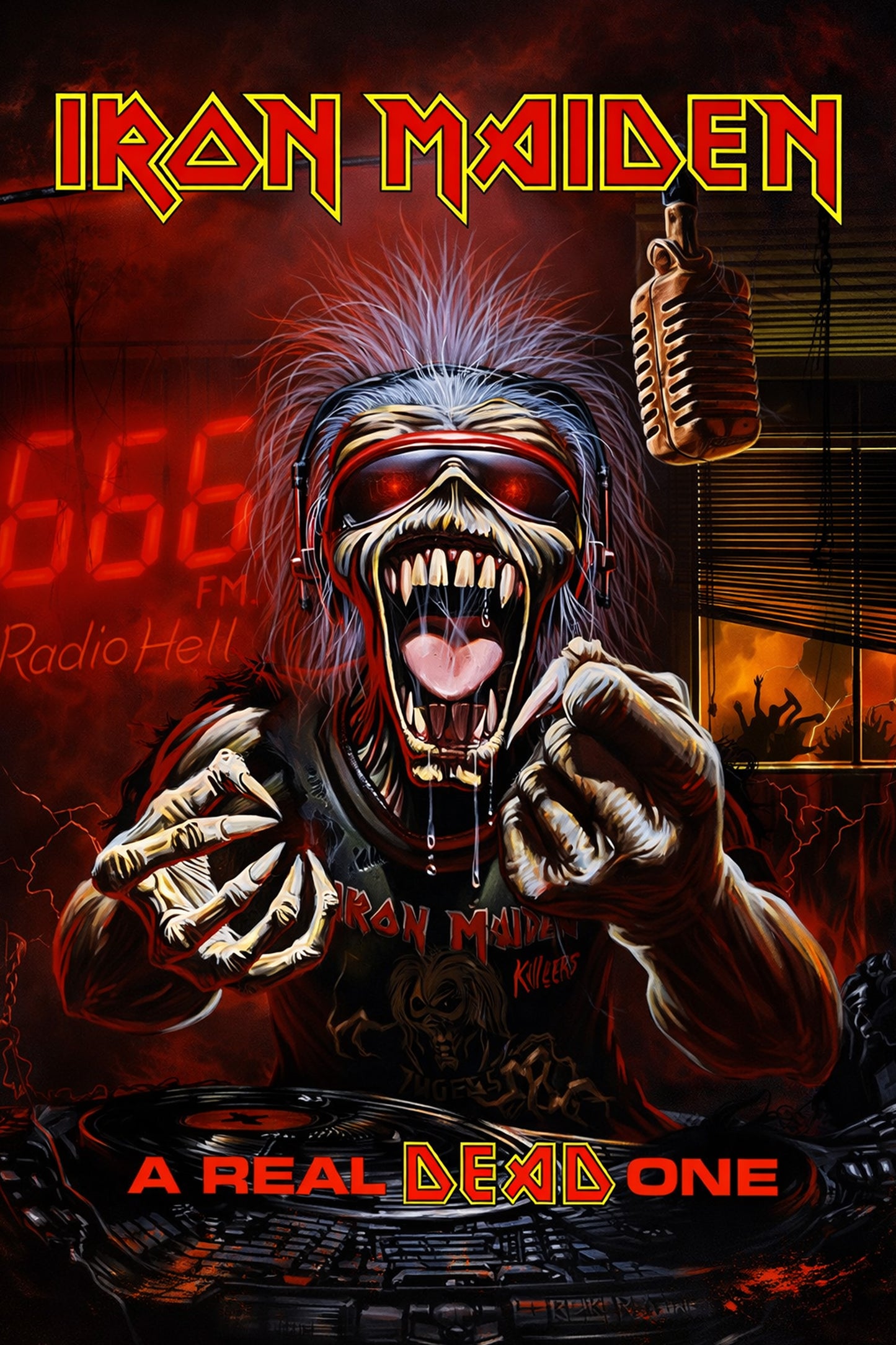 Iron Maiden - A Real Dead One Album Poster - Heavy Metal Art